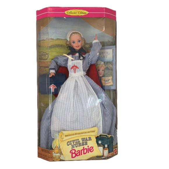 Vintage Civil War Nurse Barbie Mattel 1995 Collectors Edition New in Box - Picture 1 of 16
